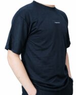Siyah Baskılı Oversize Tişört - Görsel 2