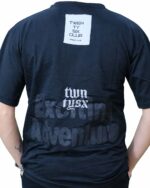 Siyah Baskılı Oversize Tişört - Görsel 3
